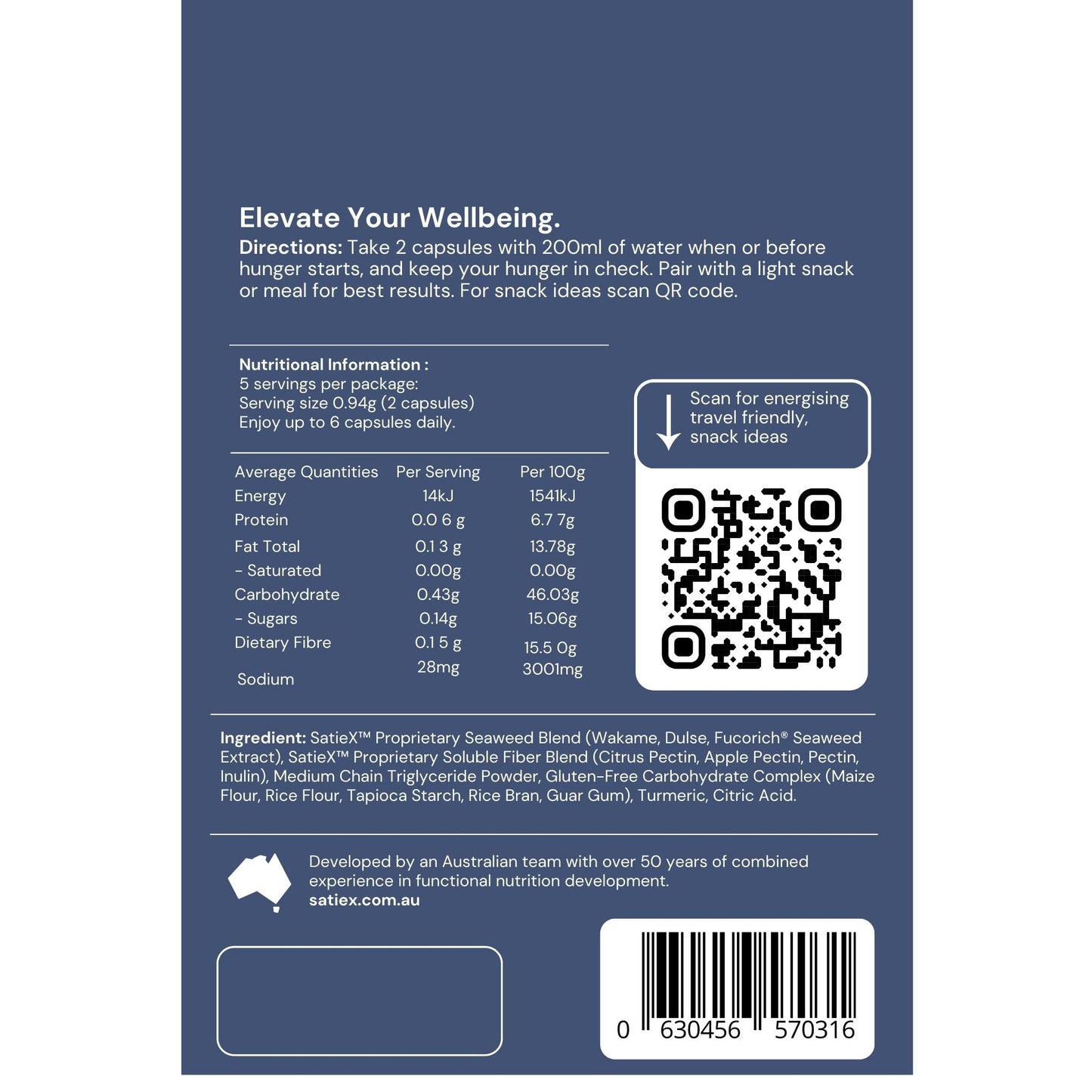 SatieX™ - Single Sachet (5 Serves) – So Easy to Try - FREE SHIPPING*
