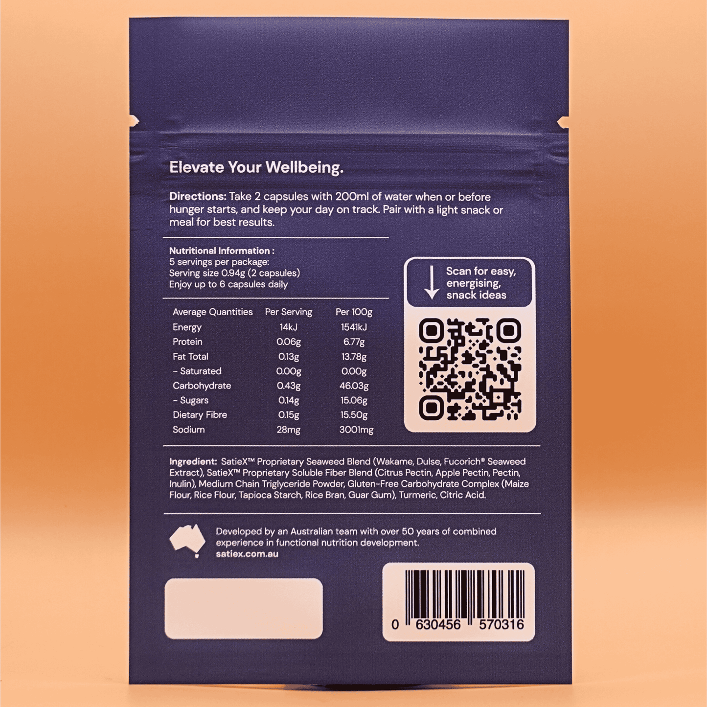 SatieX™ - 2 x Convinient Sachets (10 Serves) – Share or Start Now - FREE SHIPPING*